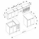 Amanda 2 konyha, 260 fahéj akác/priede arden