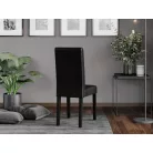 Berta szék, wenge - sötétbarna textilbőr