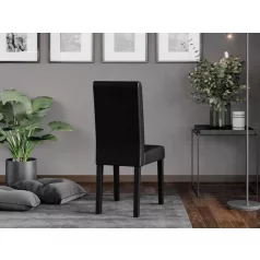 Berta szék, wenge - sötétbarna textilbőr