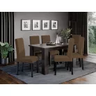 Berta szék, wenge - barna szövet