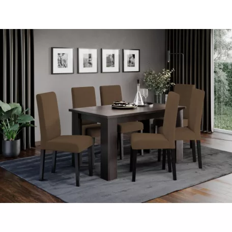 Berta szék, wenge - barna szövet