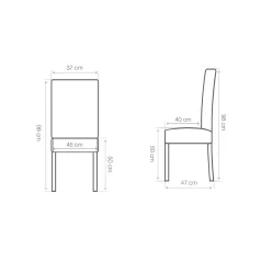 Berta szék, sonoma - barna szövet