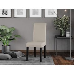 Berta étkezőgarnitúra 4+1 wenge-bézs textilbőr színben