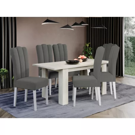 Wog szék, Vardo 11 szövettel, fehér lábakkal