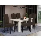 Wog szék, Vardo 43 szövettel, fekete lábakkal