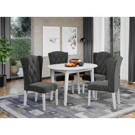 Atena szék, Havana 10 szövettel, fehér lábakkal