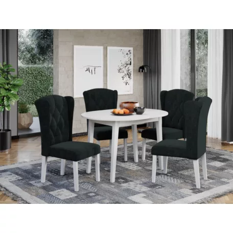 Atena szék, Havana 17 szövettel, fehér lábakkal