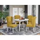 Atena szék, Havana 65 szövettel, fehér lábakkal