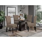 Oslo szék, Castel 20 szövettel, fekete lábakkal