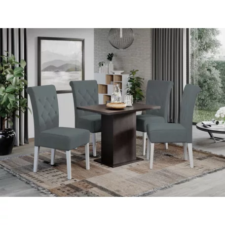 Oslo szék, Castel 91 szövettel, fehér lábakkal