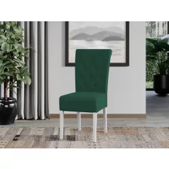 Oslo szék, Royal Velvet 12 szövettel, fehér lábakkal