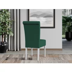 Oslo szék, Royal Velvet 12 szövettel, fehér lábakkal