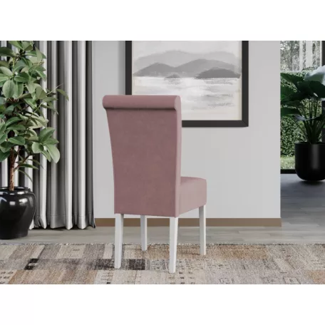 Oslo szék, Royal Velvet 6 szövettel, fehér lábakkal