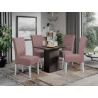 Oslo szék, Royal Velvet 6 szövettel, fehér lábakkal