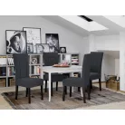 Lima szék, Vardo 19 szövettel, fekete lábakkal