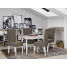 Lima szék, Vardo 35 szövettel, fehér lábakkal