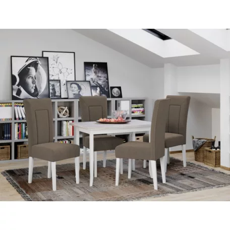 Lima szék, Vardo 35 szövettel, fehér lábakkal