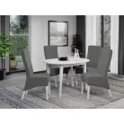 Paris szék, Vardo 11 szövettel, fehér lábakkal