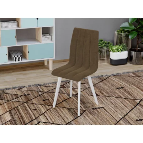 Karma szék, Havana 39 szövettel, fehér lábakkal