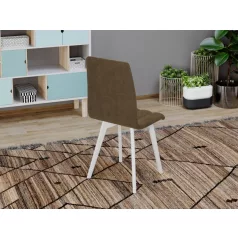 Karma szék, Havana 39 szövettel, fehér lábakkal