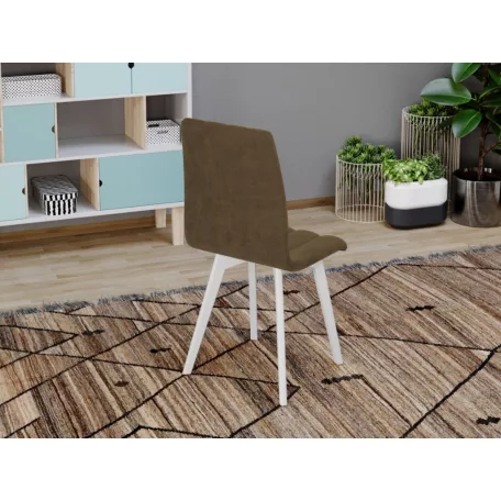 Karma szék, Havana 39 szövettel, fehér lábakkal