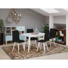 Karma szék, Havana 19 szövettel, fehér lábakkal