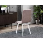 Rosa szék, Rino 6 szövettel, fehér lábakkal