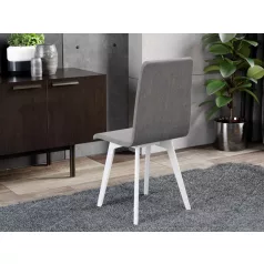 Rosa szék, Rino 88 szövettel, fehér lábakkal