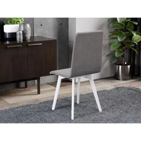 Rosa szék, Rino 88 szövettel, fehér lábakkal