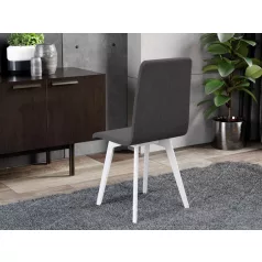 Rosa szék, Westa 8 szövettel, fehér lábakkal