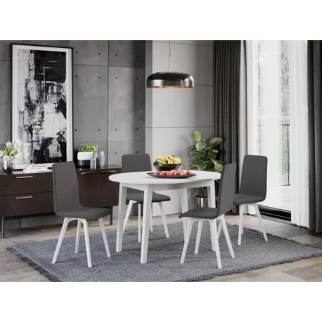 Rosa szék, Westa 8 szövettel, fehér lábakkal