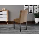 Plus II. szék, barna Barrel 56 szövettel, fekete lábakkal