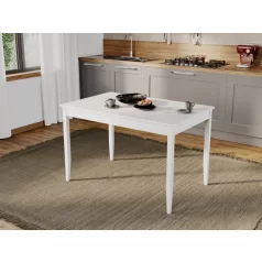 Grand Alba asztal, étkezőasztal fehér asztallappal