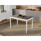 Grand Alba asztal, étkezőasztal szürke asztallappal