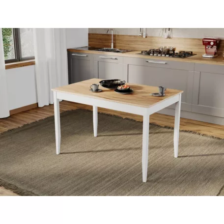 Grand Alba asztal, étkezőasztal tölgy asztallappal