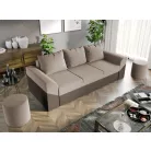 Cali kanapé bézs szövet/barna bőr színben