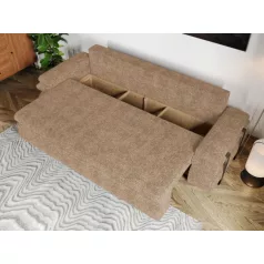 Molly kanapé bézs színben plüssös szövet