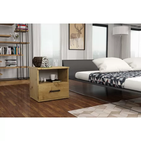 GODA II 1 S éjjeliszekrény artisan tölgy színben