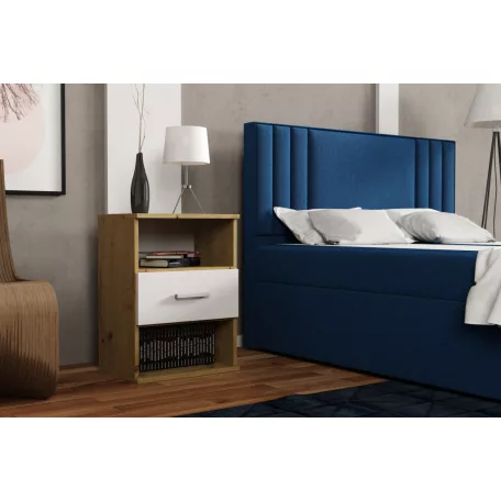 GODA III 1 S éjjeliszekrény artisan/fehér színben