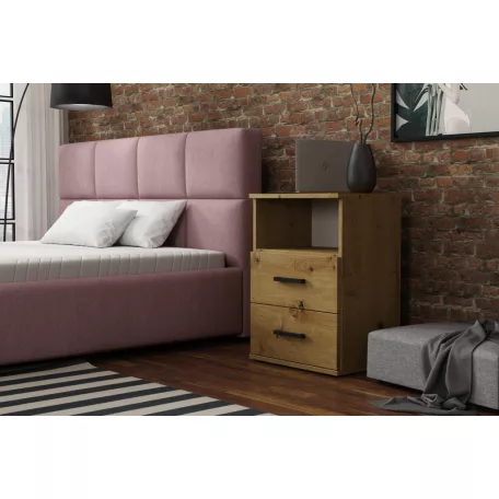 GODA III 2 S éjjeliszekrény artisan tölgy színben