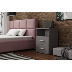 GODA III 2 S éjjeliszekrény antracit színben