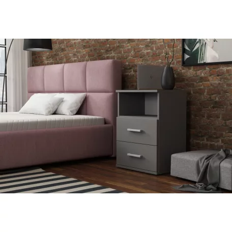 GODA III 2 S éjjeliszekrény antracit színben