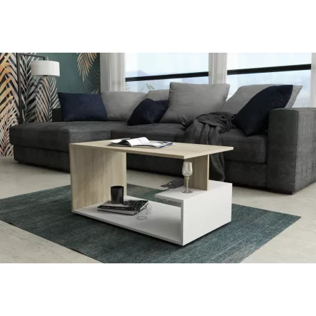 Dante dohányzóasztal sonoma/fehér színben