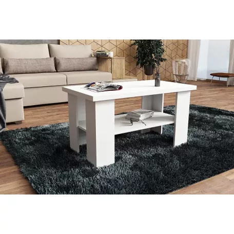 Olga dohányzóasztal fehér színben