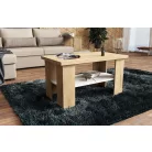 Olga dohányzóasztal craft/fehér színben