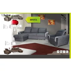 Bristol fotel Világosszürke