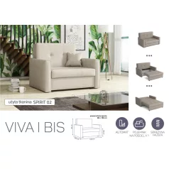   VIVA BIS I. előre nyíló rugós fotelágy Spirit 02 színben