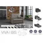 VIVA BIS I. előre nyíló rugós fotelágy Trinity 03 színben