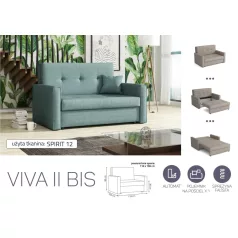   VIVA BIS II. előre nyíló rugós kanapé SPIRIT 12 színben