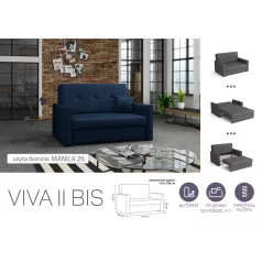   VIVA BIS II. előre nyíló rugós kanapé MANILA 26  színben